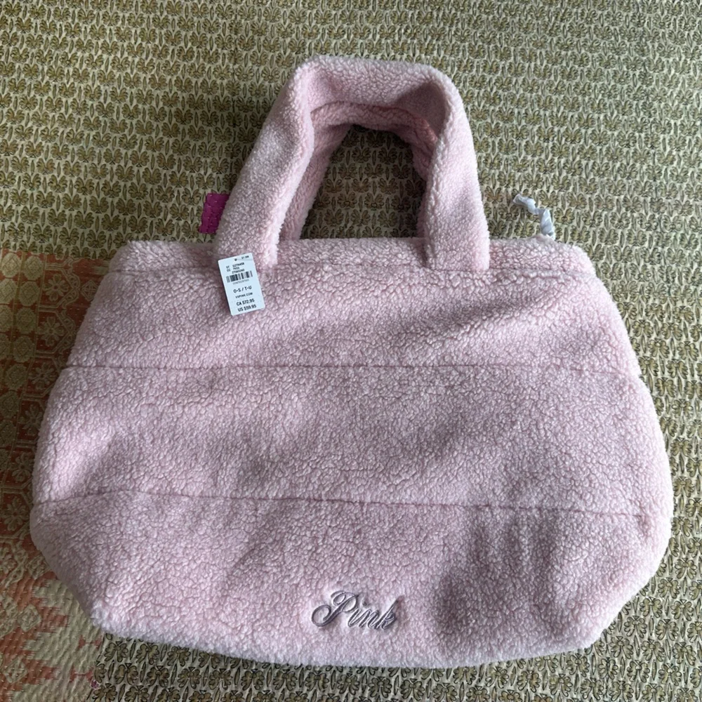 Victoria's Secret Pink Sherpa Tote - Picture 1 of 5